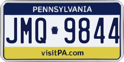 PA license plate JMQ9844