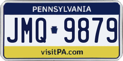 PA license plate JMQ9879