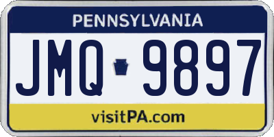 PA license plate JMQ9897
