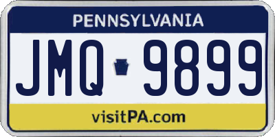 PA license plate JMQ9899