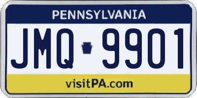 PA license plate JMQ9901