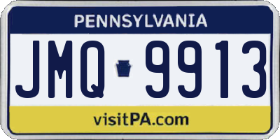 PA license plate JMQ9913