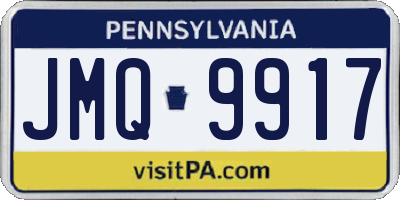 PA license plate JMQ9917