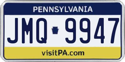PA license plate JMQ9947