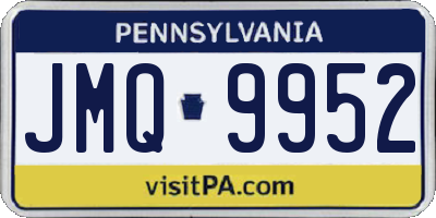 PA license plate JMQ9952