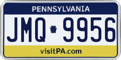 PA license plate JMQ9956