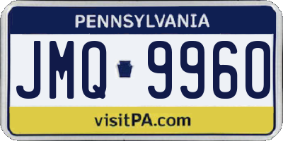 PA license plate JMQ9960