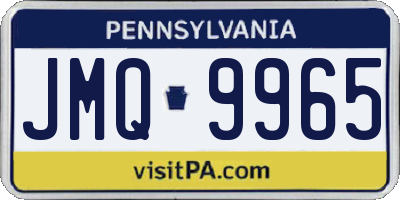PA license plate JMQ9965