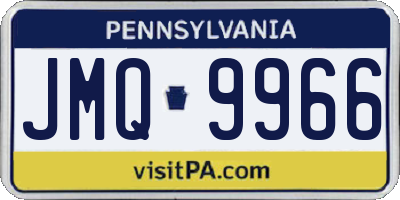PA license plate JMQ9966