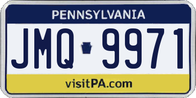 PA license plate JMQ9971