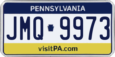 PA license plate JMQ9973