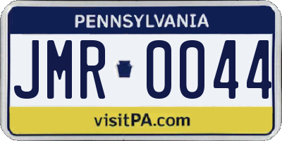 PA license plate JMR0044
