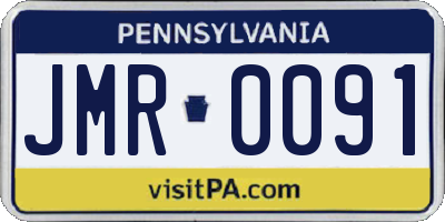 PA license plate JMR0091
