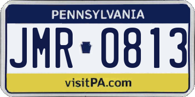 PA license plate JMR0813