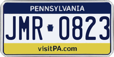 PA license plate JMR0823