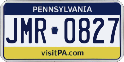 PA license plate JMR0827