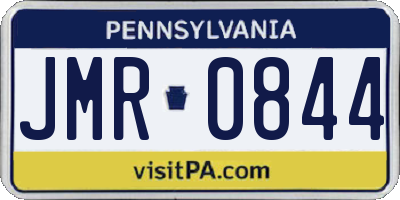 PA license plate JMR0844