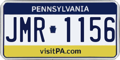 PA license plate JMR1156