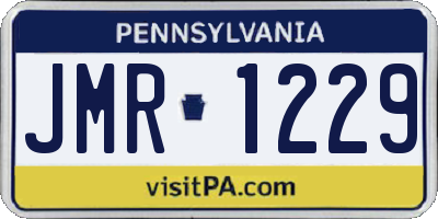 PA license plate JMR1229