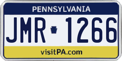 PA license plate JMR1266