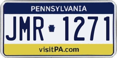 PA license plate JMR1271