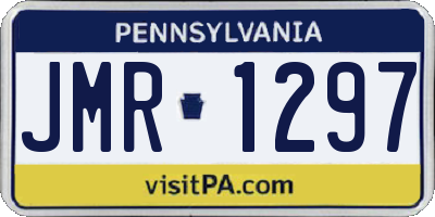 PA license plate JMR1297