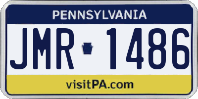 PA license plate JMR1486