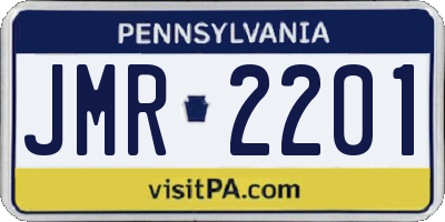 PA license plate JMR2201