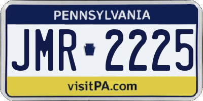 PA license plate JMR2225