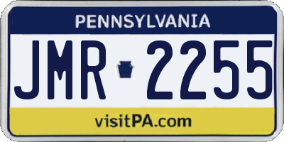 PA license plate JMR2255