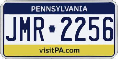PA license plate JMR2256