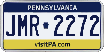 PA license plate JMR2272