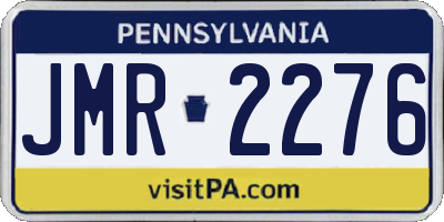 PA license plate JMR2276