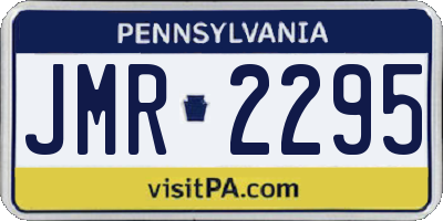 PA license plate JMR2295
