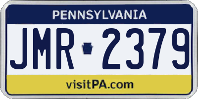 PA license plate JMR2379