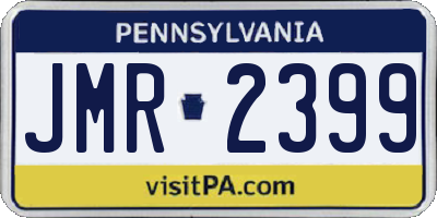 PA license plate JMR2399