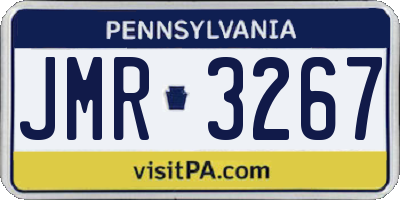 PA license plate JMR3267