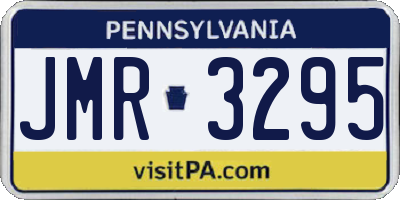 PA license plate JMR3295