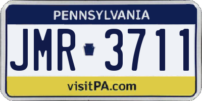 PA license plate JMR3711