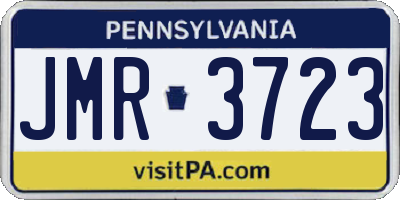 PA license plate JMR3723