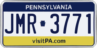 PA license plate JMR3771