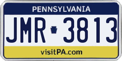 PA license plate JMR3813
