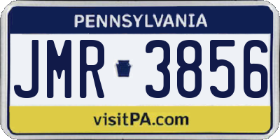 PA license plate JMR3856