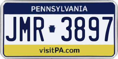 PA license plate JMR3897