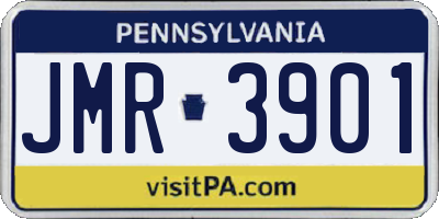 PA license plate JMR3901