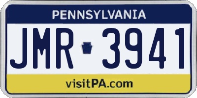 PA license plate JMR3941