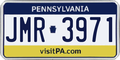 PA license plate JMR3971