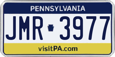 PA license plate JMR3977