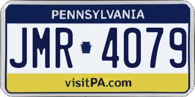PA license plate JMR4079