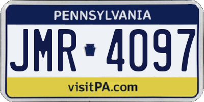 PA license plate JMR4097